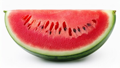 fresh ripe watermelon with half cut isolated on a white background cut out the format for graphic design