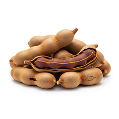tamarind fruit isolated on white background