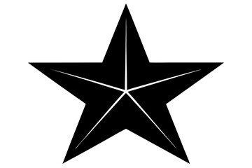 Obraz premium Shiny 3D silver star decoration isolated on a white background, perfect for Christmas or award designs