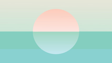 Abstract geometric design with gradient colors and a translucent circular shape