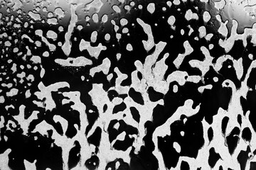 Cleaning window concept with texture of liquid on glass.