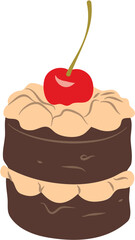 Chocolate Cake Cherry
