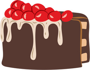 Chocolate Cake Cherry