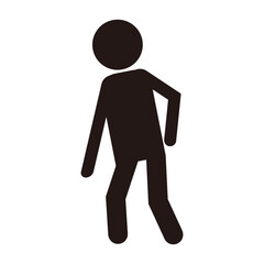 腰痛に悩む人のピクトグラム