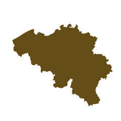 Obraz premium Map of Belgium, sign silhouette. World Map Globe. Vector Illustration isolated on transparent background. Europe continent.