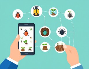 Exploring Insect Identification and Pest Control with Mobile Technology and Plants