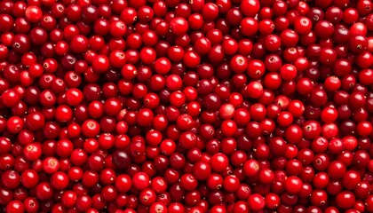 Close-up of many cranberries