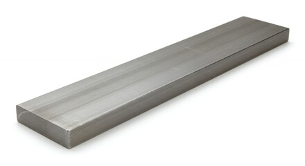 Gray metal bar rectangular industrial product