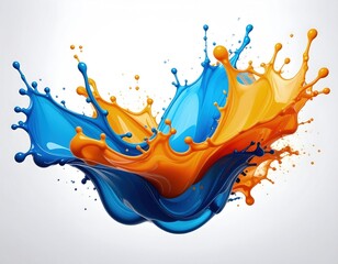 Colorful paint splashes (1)