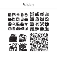 Colorful office folders, document storage folders, ring binders, file organization system, business paperwork files, school folders, archive file folders, plastic folders, paper document storage
