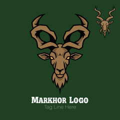 Majestic Ibex Head Emblem