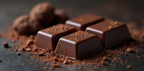 Luxurious dark milk chocolate bar infused with the rich aroma and decadent taste of black truffles A sophisticated treat for discerning palates , bar, handcrafted