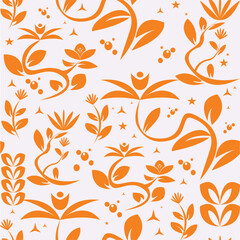 regular floral pattern.eps