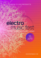 Dj Banner. Electro Invite. Electronic Radio Illustration. Green Fest Poster. Violet Edm Magazine. Discotheque Festival Template. Dance Event. Pink Dj Banner