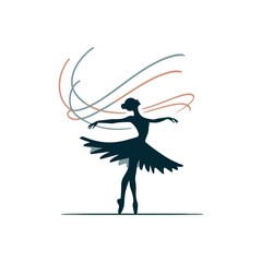 A twirling ballerina