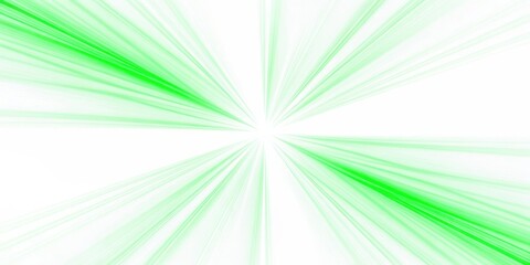 Obraz premium Bright green light rays bursting outward from a central white glow