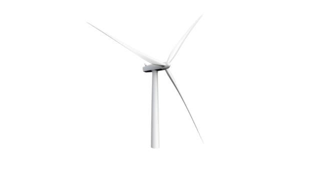 wind turbine on white background
