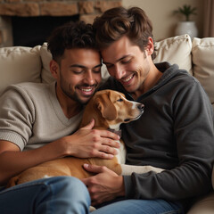 man and dog