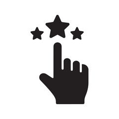 Raised hand solid glyph icon for stop signal volunteer vote and high five gesture representing help support and communication in business vector