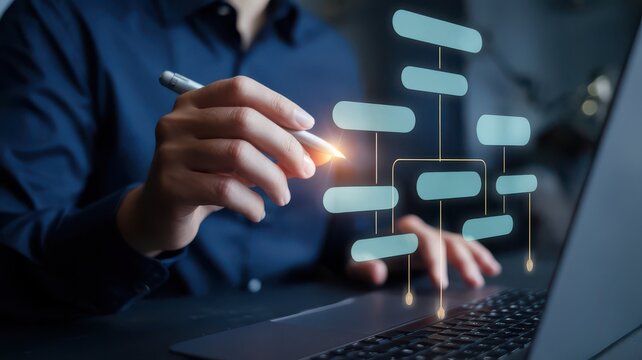 Developing digital flowchart strategies and improving online organization systems