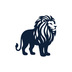 Naklejka premium The jungle lion looks more cuddly than fierce