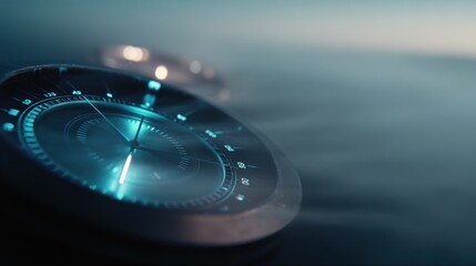 Futuristic modern digital watch