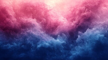 Fototapeta premium Abstract Pink and Blue Cloud Formation with Dreamy Effect