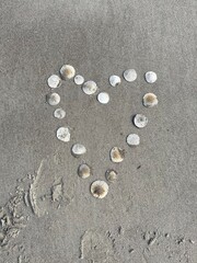 heart on sand