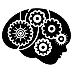 gears on black background