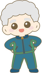 Elderly Man Confident Pose, Senior Man, Grandpa, Proud Elder, 어르신 자신감, 할아버지 포즈