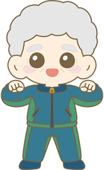 Elderly Man Celebrating, Happy Senior, Proud Grandfather, 할아버지 기뻐하는 모습, 행복한 어르신