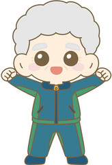 Elderly Man Stretching, Senior Exercise, Older Adult Fitness, Active Grandpa, 건강한 노인, 노인 운동, 스트레칭, 할아버지