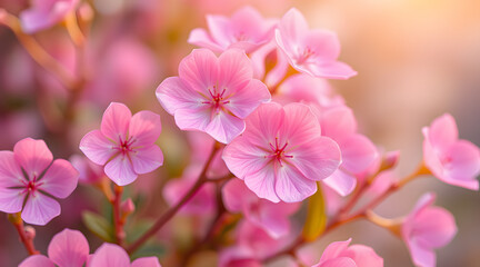 Obraz premium The Blooming Magic of Pink Magnolias