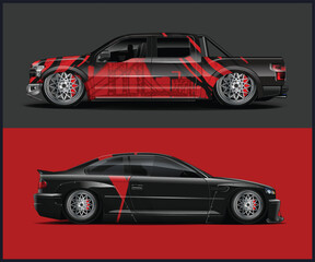 Custom Car Wraps for Pickup Truck and Sports Car