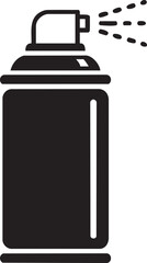  Shaving Foam Can Black Silhouette Icon