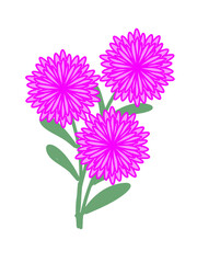cute stiker flower botanical 