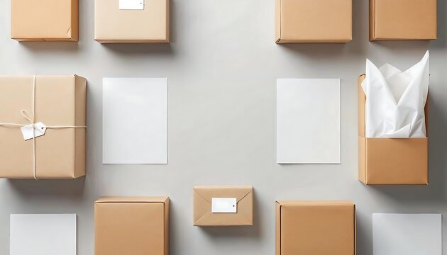 Brown Box and White Paper