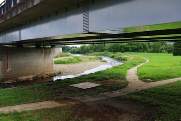 June 28, 2025, Morioka, Iwate Prefecture, Japan.View of the Kitakami River and downtown area.
