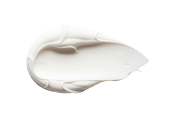 White Cream Swirl Isolated PNG on Transparent Background for Beauty Products