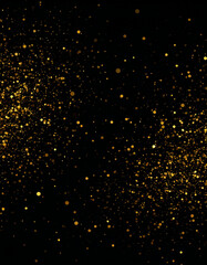 金色のきらめきと黒背景