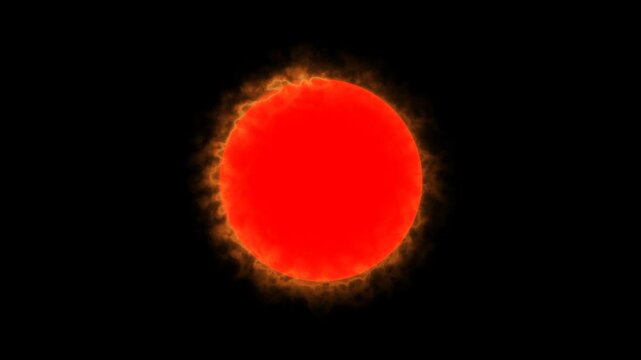Fiery Red Circle PNG video - Burning Glow Round Frame, Abstract Flame Aura Element, with burning fire effect transparent background with alpha channel