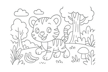 Printable Kids Coloring Pages – Cute Animals, Fantasy, School & Fun Themes Line Art