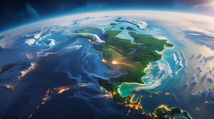 Fototapeta premium Terraformed Mars