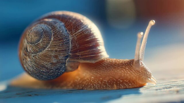 黄金光浴びる殻の旅