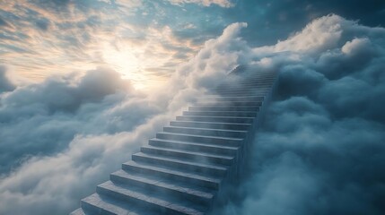 Heavens Staircase Cloudscape Sunrise.