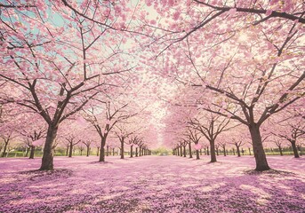 Obraz premium Autumn of cherry blossoms