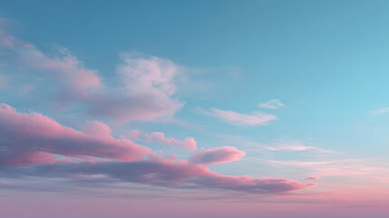serene sky gradient blending soft shades of blue pink and purple creating tranquil atmosphere