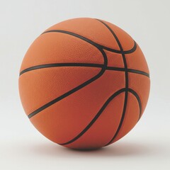 basketball ball isolated on white generate ia