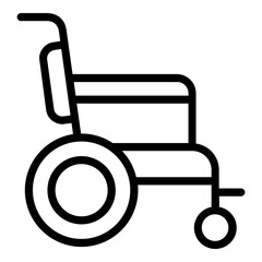 wheel chair icon line