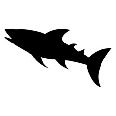 Fish vector silhouette , clip art, and symbol. Shilhouette of  fish concept and simple design